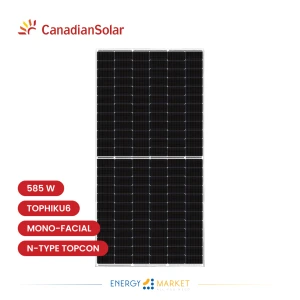 Panneaux solaire 585 W Canadian Solar N-type TOPCon Technology